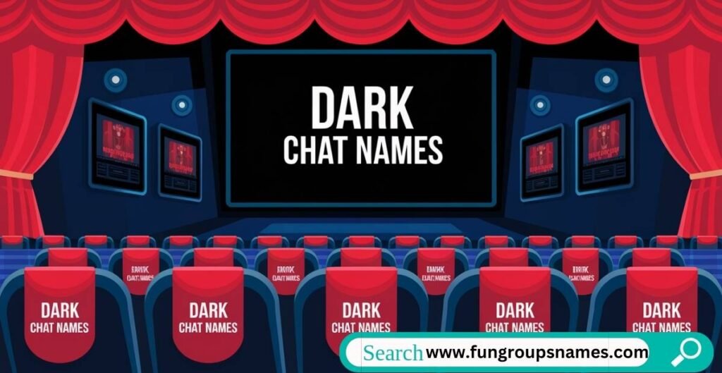 Stylish and edgy modern dark chat names for trendy group conversations.