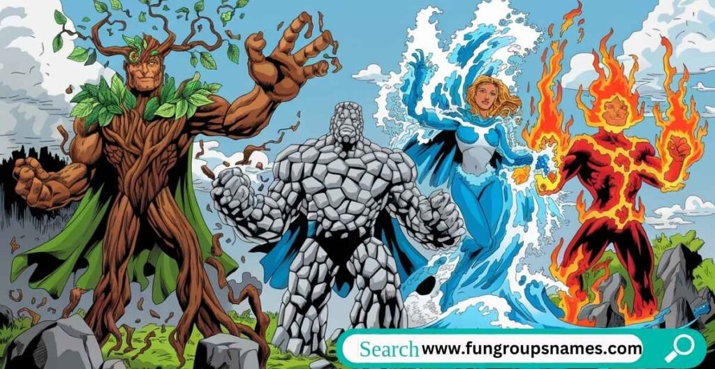 Nature-inspired superhero team names drawn from the beauty and power of the natural world.