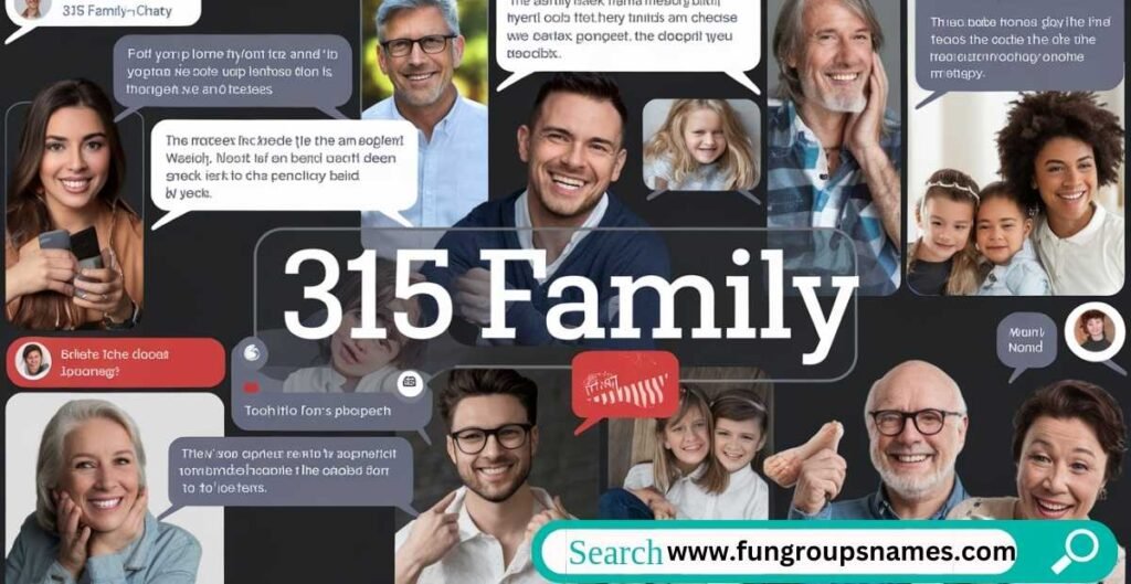 A vibrant image featuring a family group chat with parents, symbolizing family bonding and communication through fun and creative group chat names.