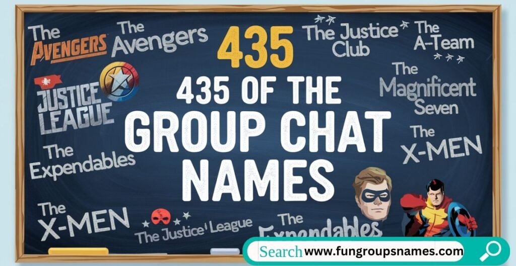 Comprehensive list of 435 of the best group chat names for every type of chat and personality.