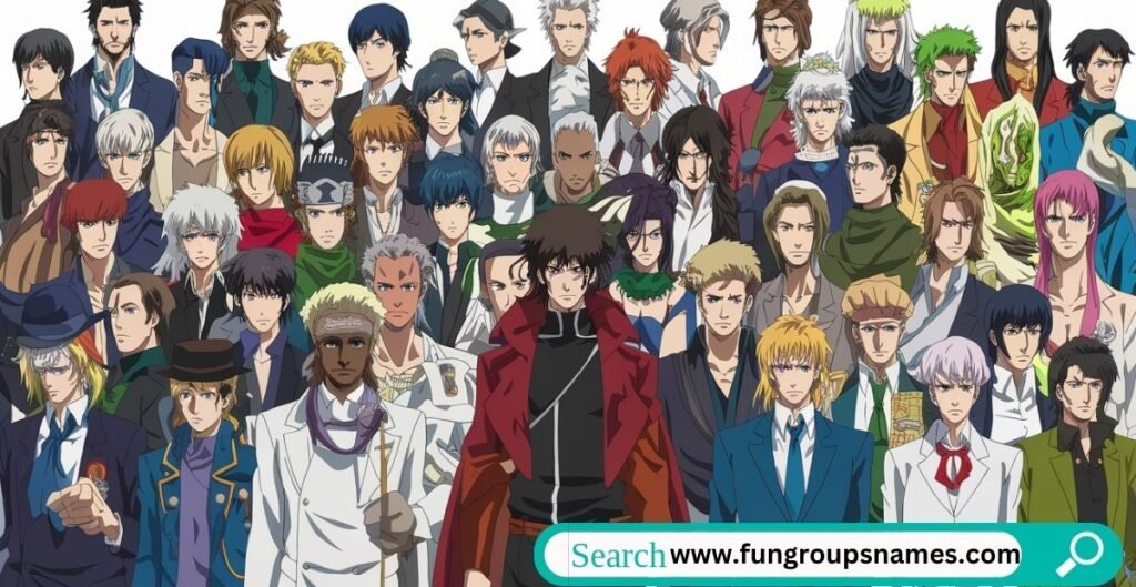 List of 435 unique anime group names covering various genres and themes.