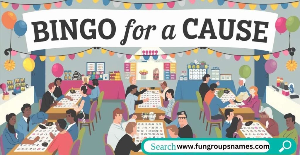 Bingo Group Names inspired by Pop Culture, featuring references to movies, music, and TV shows