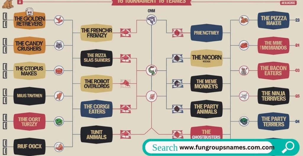 Workplace-inspired bracket names for office tournaments - funny and creative ideas