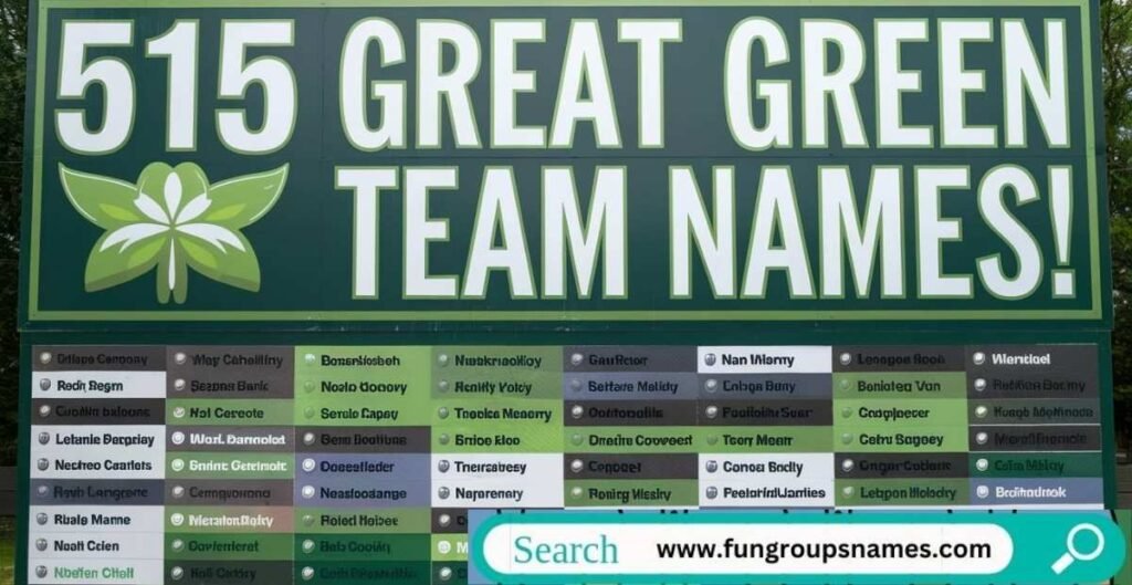 Creative and catchy green team names for eco-friendly groups, environmental clubs, and sustainability teams.