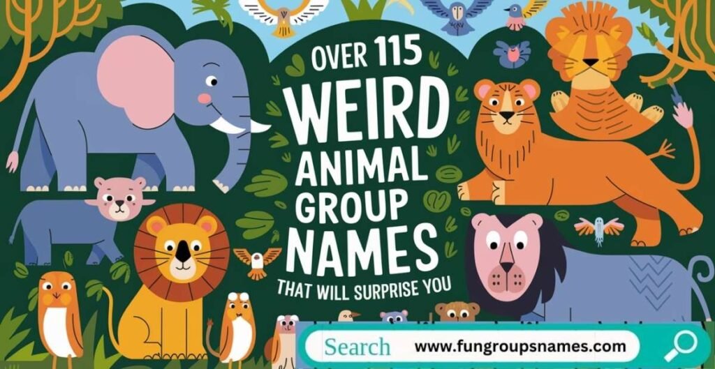 Over 115 weird animal group names, including a murder of crows, a flamboyance of flamingos, and a thunder of dragons. Discover the most unusual collective nouns for animals!