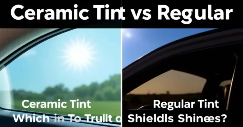 Ceramic Tint vs Regular Which Window Tint Truly Shields and Shines